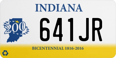 IN license plate 641JR