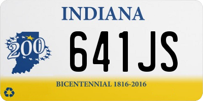 IN license plate 641JS