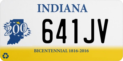 IN license plate 641JV