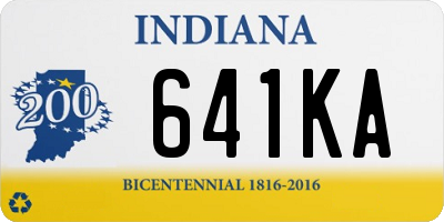 IN license plate 641KA