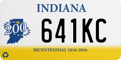 IN license plate 641KC