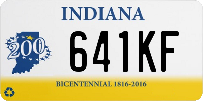 IN license plate 641KF