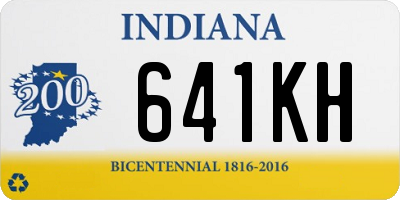 IN license plate 641KH