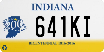 IN license plate 641KI