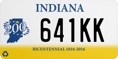 IN license plate 641KK