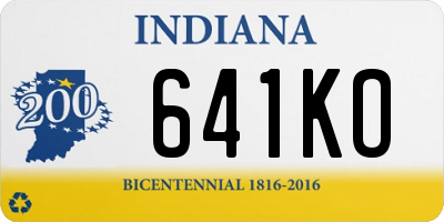 IN license plate 641KO