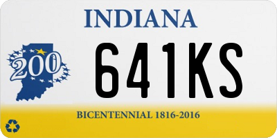 IN license plate 641KS