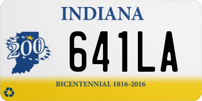 IN license plate 641LA