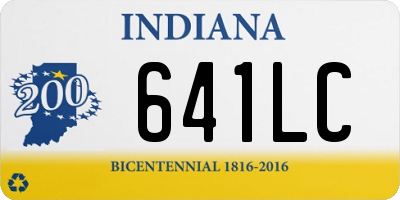 IN license plate 641LC