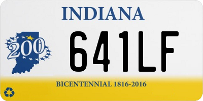 IN license plate 641LF