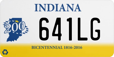 IN license plate 641LG