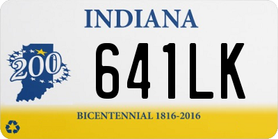 IN license plate 641LK