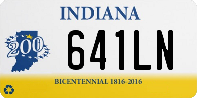 IN license plate 641LN