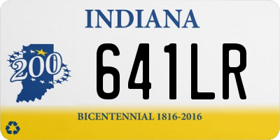 IN license plate 641LR