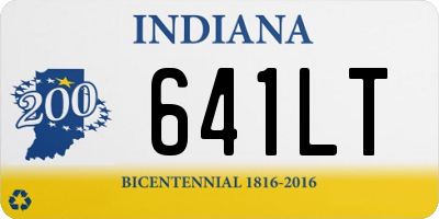 IN license plate 641LT