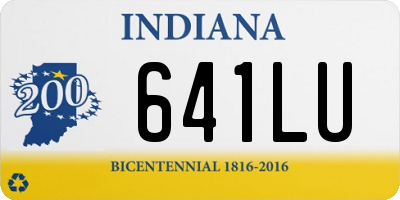 IN license plate 641LU