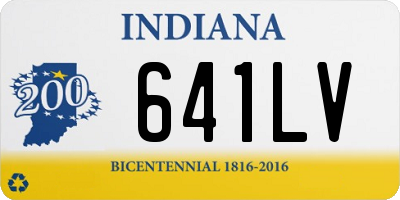 IN license plate 641LV