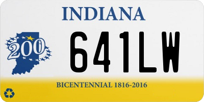 IN license plate 641LW