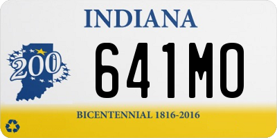 IN license plate 641MO