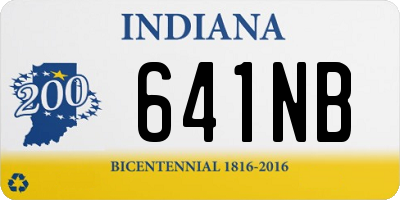 IN license plate 641NB