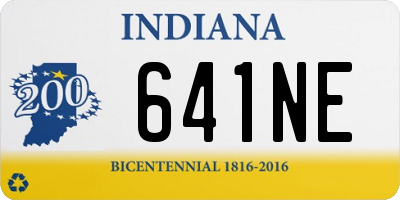 IN license plate 641NE