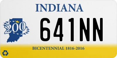 IN license plate 641NN