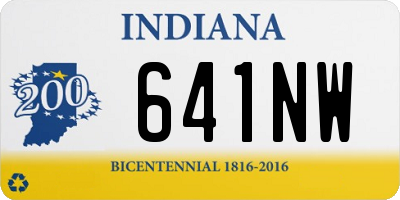 IN license plate 641NW