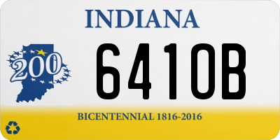 IN license plate 641OB