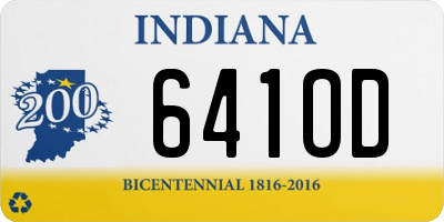 IN license plate 641OD