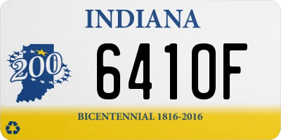 IN license plate 641OF