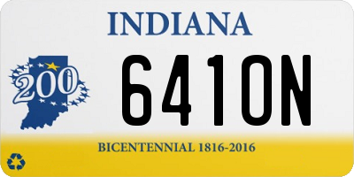 IN license plate 641ON