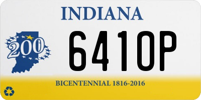 IN license plate 641OP