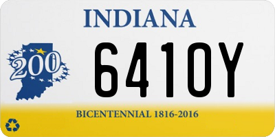 IN license plate 641OY