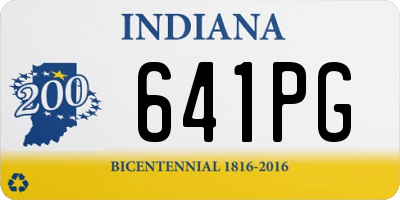 IN license plate 641PG