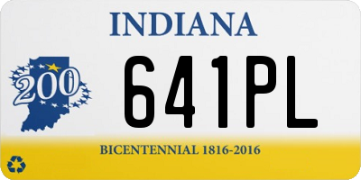 IN license plate 641PL