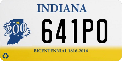IN license plate 641PO