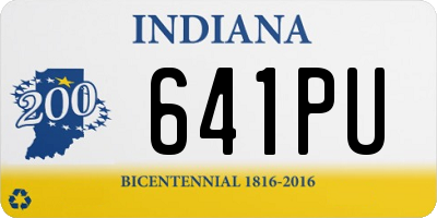 IN license plate 641PU