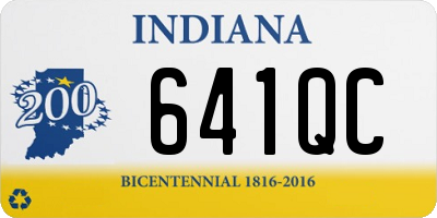 IN license plate 641QC