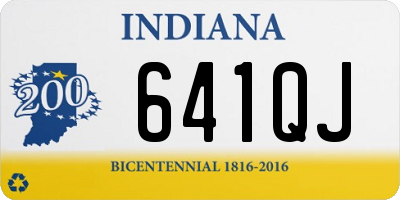 IN license plate 641QJ