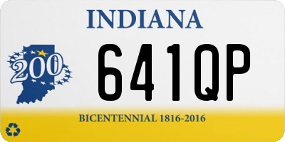 IN license plate 641QP