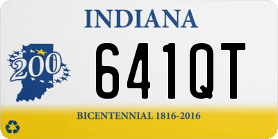 IN license plate 641QT