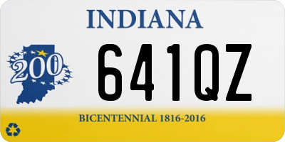 IN license plate 641QZ