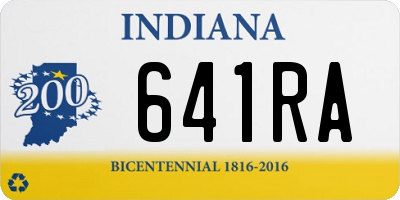 IN license plate 641RA