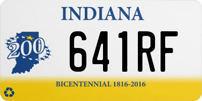 IN license plate 641RF