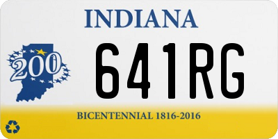 IN license plate 641RG