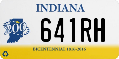 IN license plate 641RH