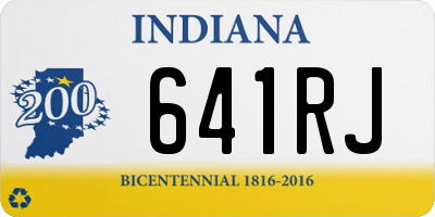 IN license plate 641RJ