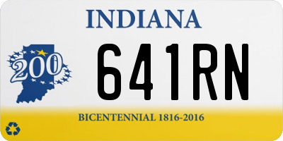 IN license plate 641RN