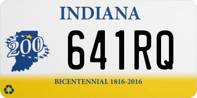 IN license plate 641RQ