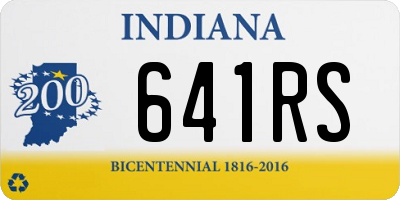 IN license plate 641RS